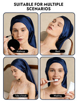 [Dark Blue] SilkSilky  Sleep Cap 007