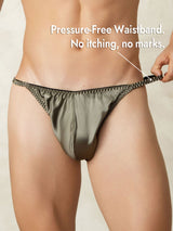 [Olive Green] SilkSilky  Men's Underwear 006