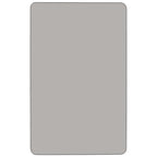 Flash Furniture Wren 36''W X 72''L Rectangular Grey Hp Laminate Activity Table - Height Adjustable Short Legs