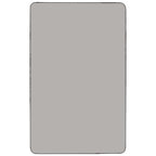 Flash Furniture 30''W x 60''L Rectangular Grey HP Laminate Activity Table - Height Adjustable Short Legs