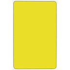 Flash Furniture Wren 36''W X 72''L Rectangular Yellow Hp Laminate Activity Table - Height Adjustable Short Legs