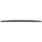 vidaXL High Gloss Gray Engineered Wood Bookshelf Boards - Modern Designed, Space-Efficient Storage Solution for Home or Office