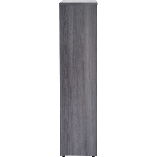Lorell Weathered Charcoal Laminate Bookcase 48"x36"
