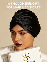 [Black] SilkSilky  Sleep Cap 006