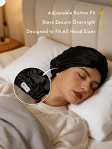[Black] SilkSilky  Sleep Cap 002