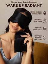 [Black] SilkSilky  Eye Mask 005