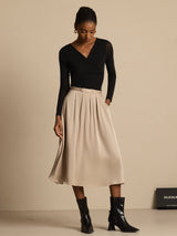 [Tan] SilkSilky  Skirt 001