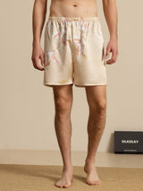 [Champagne] SilkSilky  Men's Sleep Shorts 001