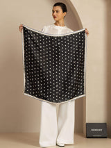 [Black] SilkSilky  Scarf 005