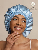 [Light Blue] SilkSilky  Sleep Cap 001