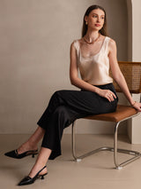 [Champagne] SilkSilky  Sleeveless Camisole Top 005