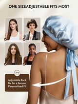 [Light Blue] SilkSilky  Sleep Cap 005