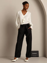 [Black] SilkSilky  Women's Pants 006