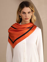 [Orange Square] SilkSilky  Scarf 003