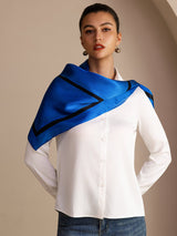 [Blue Square] SilkSilky  Scarf 003