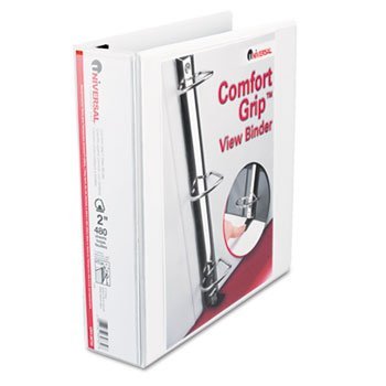 Universal Comfort Grip Deluxe Plus D-Ring View Binder Bndr,2'Drng,Comfrt Grp,We (Pack Of15)