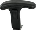 Height Adjustable T-Pad Arms For Safco Uber Big & Tall Chairs, Black