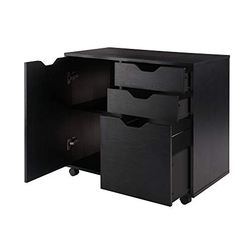 Ergode Wood Halifax 5-Drawer High Cabinet | Versatile Storage Solution | Easy-Open Drawers | (20431-VV)