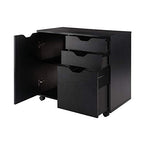 Ergode Wood Halifax 5-Drawer High Cabinet | Versatile Storage Solution | Easy-Open Drawers | (20431-VV)