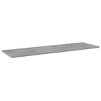 vidaXL Bookshelf Boards - Versatile and Durable Engineered Wood Boards - Concrete Gray - Perfect for Home or Office Storage Solutions