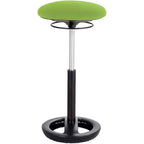 Safco Twixt Active Movement Seating Chair, Ergonomic Support, Extended Height, Green Mesh