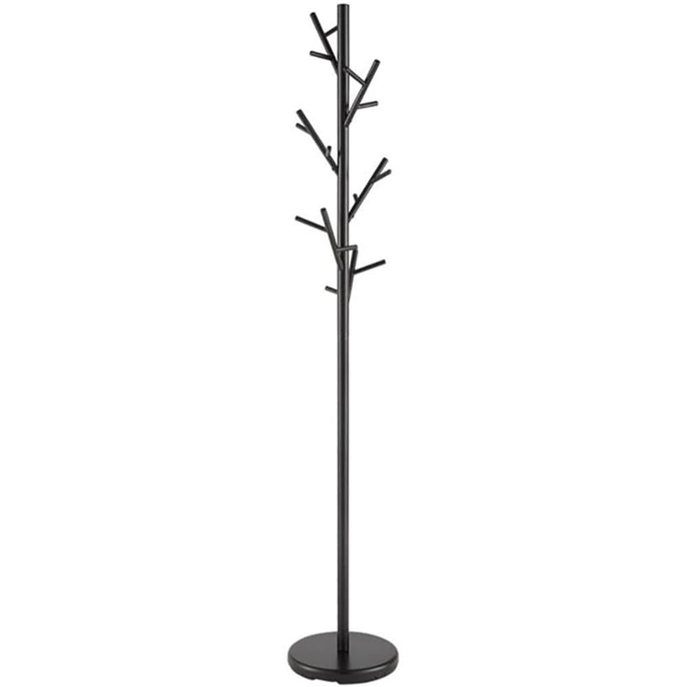 Coaster Home Furnishings 900897 18-Hook Coat Rack, 12" D x 12" W x 69.25" H, Black
