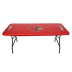 Collegiate Kwik-Covers Rectangle Plastic Table Covers, Bundle Of 2 (University Of Louisville, 8')