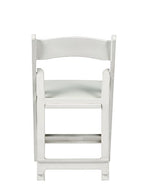 Commercial Seating Products Resin White Folding Chairs, 1-Pack