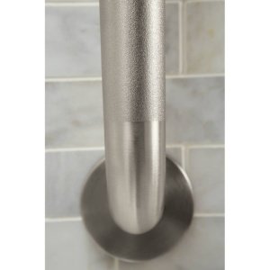 Moen Bathroom Safety 12-Inch Peened Textured Grip Stainless Steel Bathroom Grab Bar With Concealed Screws, Shower Handles For El