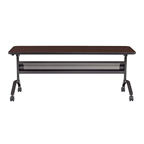 Safco Products Flip-N-Go Training Table, Mocha 24"x 72" Regal Mahogany