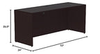 Lorell, LLR18212, Essentials Espresso Laminate Credenza Shell, 1 Each