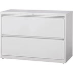 Lorell 2-Drawer Lateral File, 42 By 18-5/8 By 28-1/8-Inch, Gray