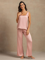 [Peach Skin] SilkSilky  Sleeveless Women's Pajamas 006