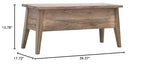 Solid Wood Lid Up Storage Bench