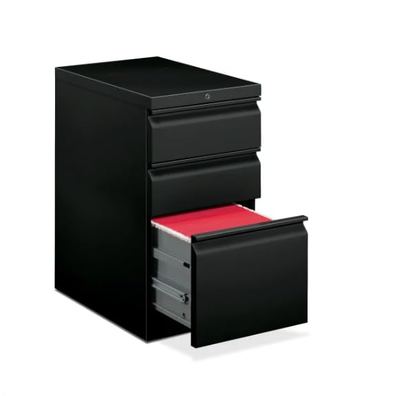 Hon Brigade 1 File & 2 Box Drawers Mobile Storage Pedestal File In Black