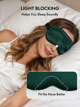 [Dark Green] SilkSilky  Eye Mask 003