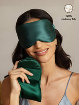 [Dark Green] SilkSilky  Eye Mask 001