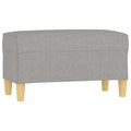 vidaXL Bench Light Gray 27.6''x13.8''x16.1'' Fabric