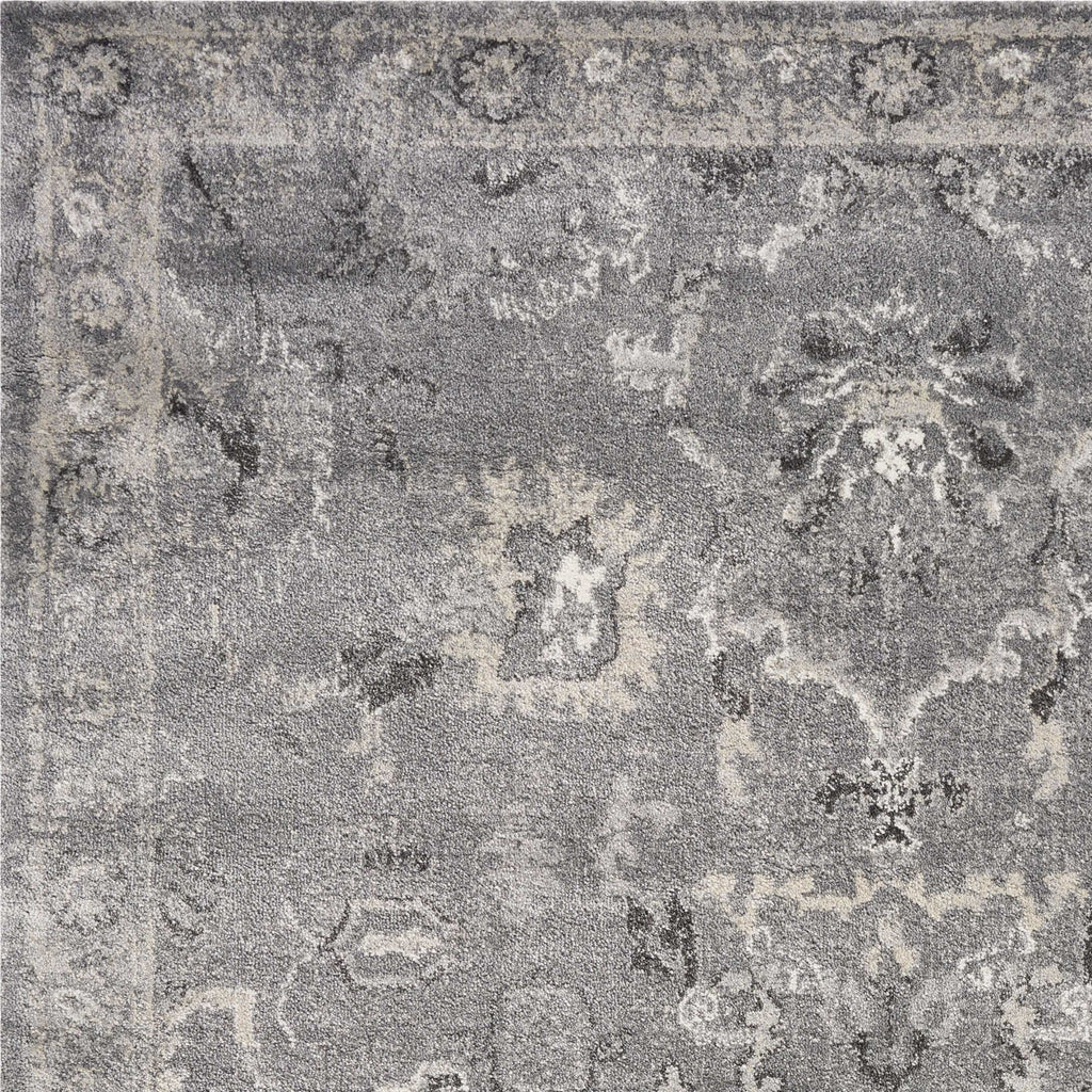 HomeRoots Decor 8'10-inch x 13' Polypropylene Grey Area Rug