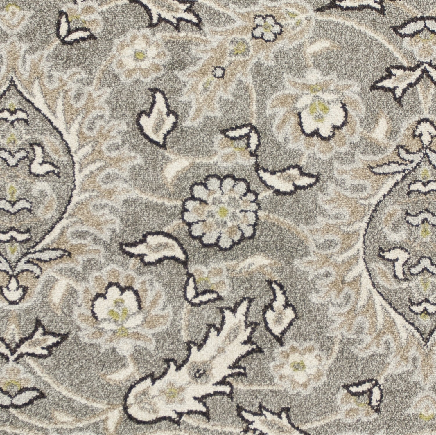 HomeRoots Decor 23' x 45' UV-Treated Polypropelene Grey Area Rug
