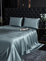 [Grayish Blue] SilkSilky  22Momme Bedding Set 002