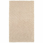 HomeRoots Polyester 3’ x 5’ Modern Soft Tan Indoor Area Rug