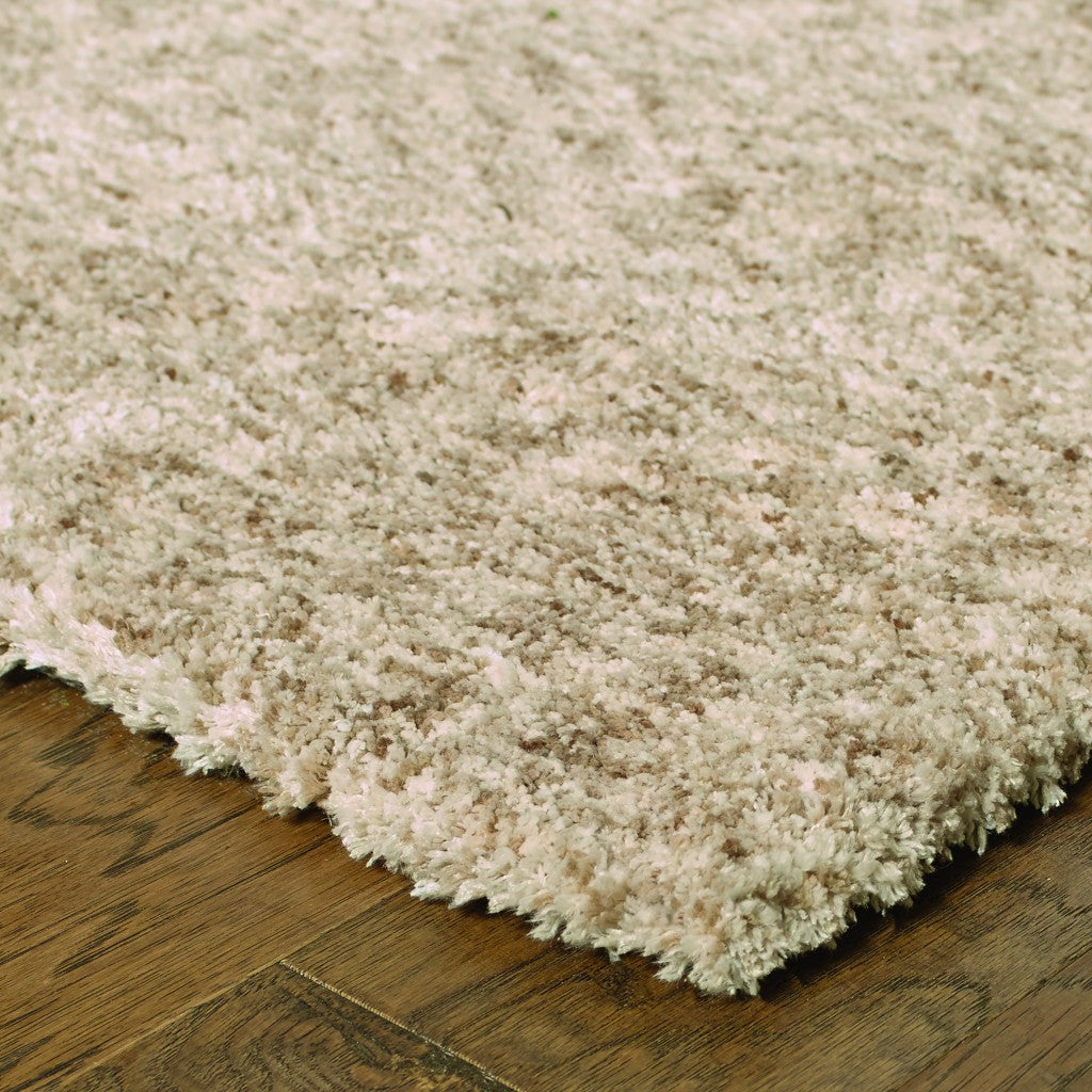 HomeRoots Polyester 3’ x 5’ Modern Soft Tan Indoor Area Rug