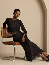 [Black] SilkSilky  Skirt 007