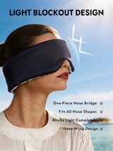 [DarkBlue+LightBlue] SilkSilky  Eye Mask 004