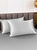 [Silver] SilkSilky  19Momme Pure Silk Pillowcase 001