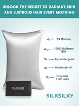 [Dark Gray] SilkSilky  19Momme Pure Silk Pillowcase 006