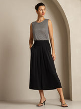 [Black] SilkSilky  Women's Pants 005