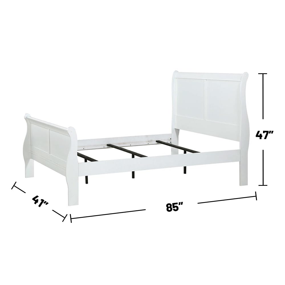 Acme Louis Philippe III Twin Bed in White