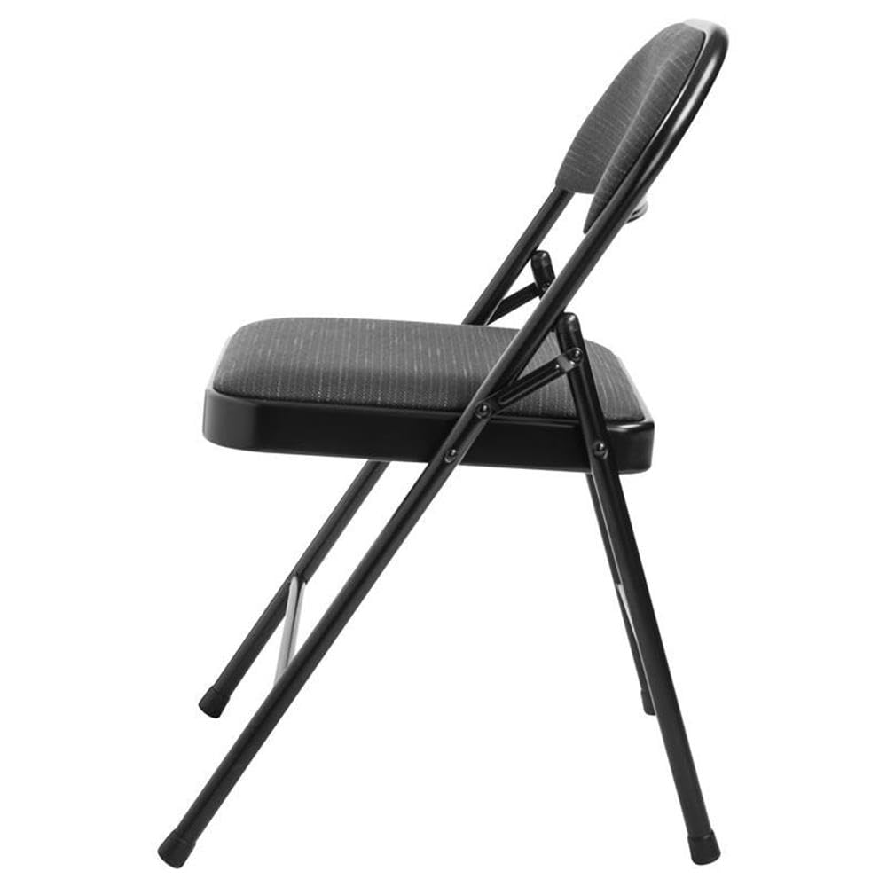 Commercialine 950 Series 29.25" Folding Chair in Star Trail Black (Set of 4)